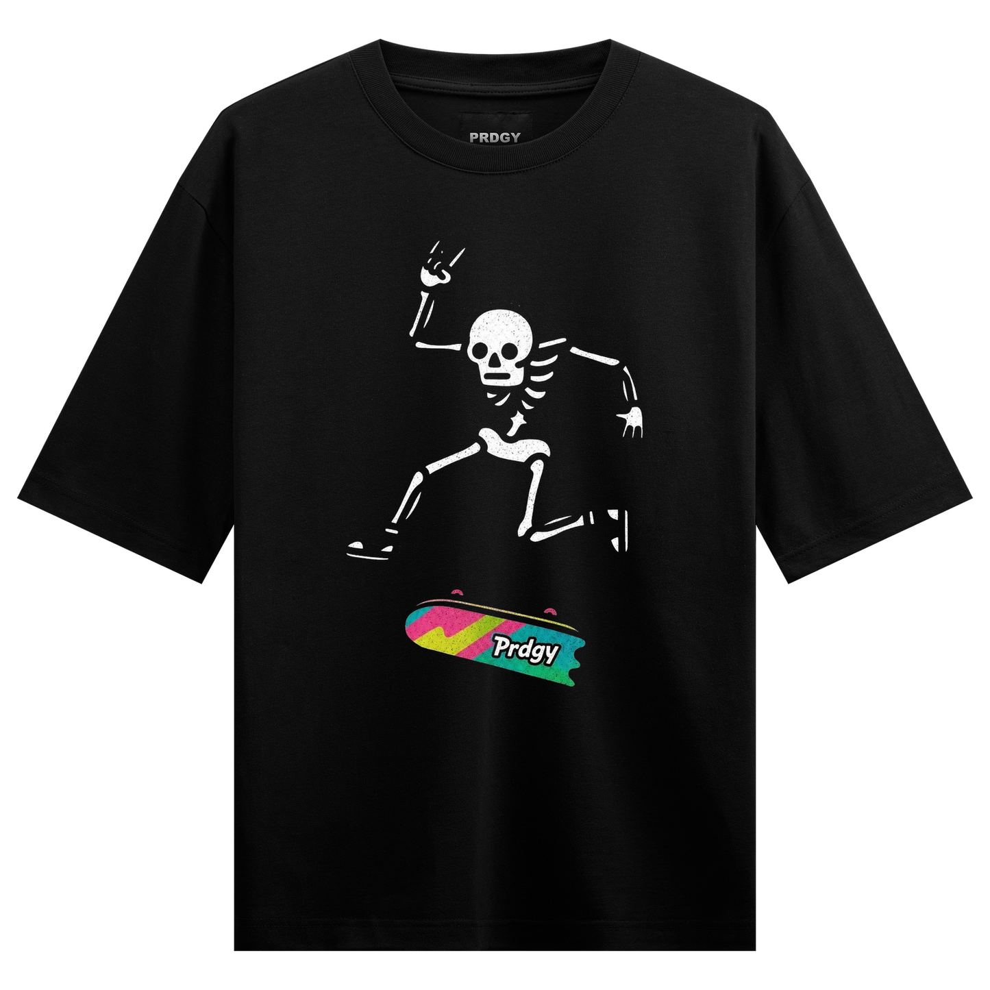 PRDGY Skater Skeleton Oversized T-shirt