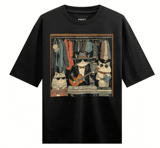 Prdgy Closet Concert Front Oversized T-Shirt