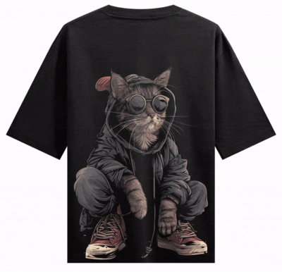 PRDGY Hiphop Billa Back Print Oversized T-Shirt