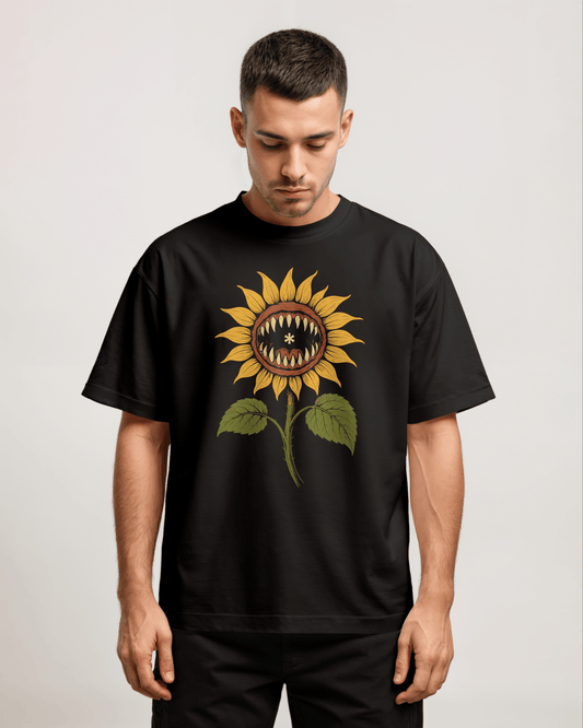 Heatwave Flower Front Oversized T-Shirt - PRDGY