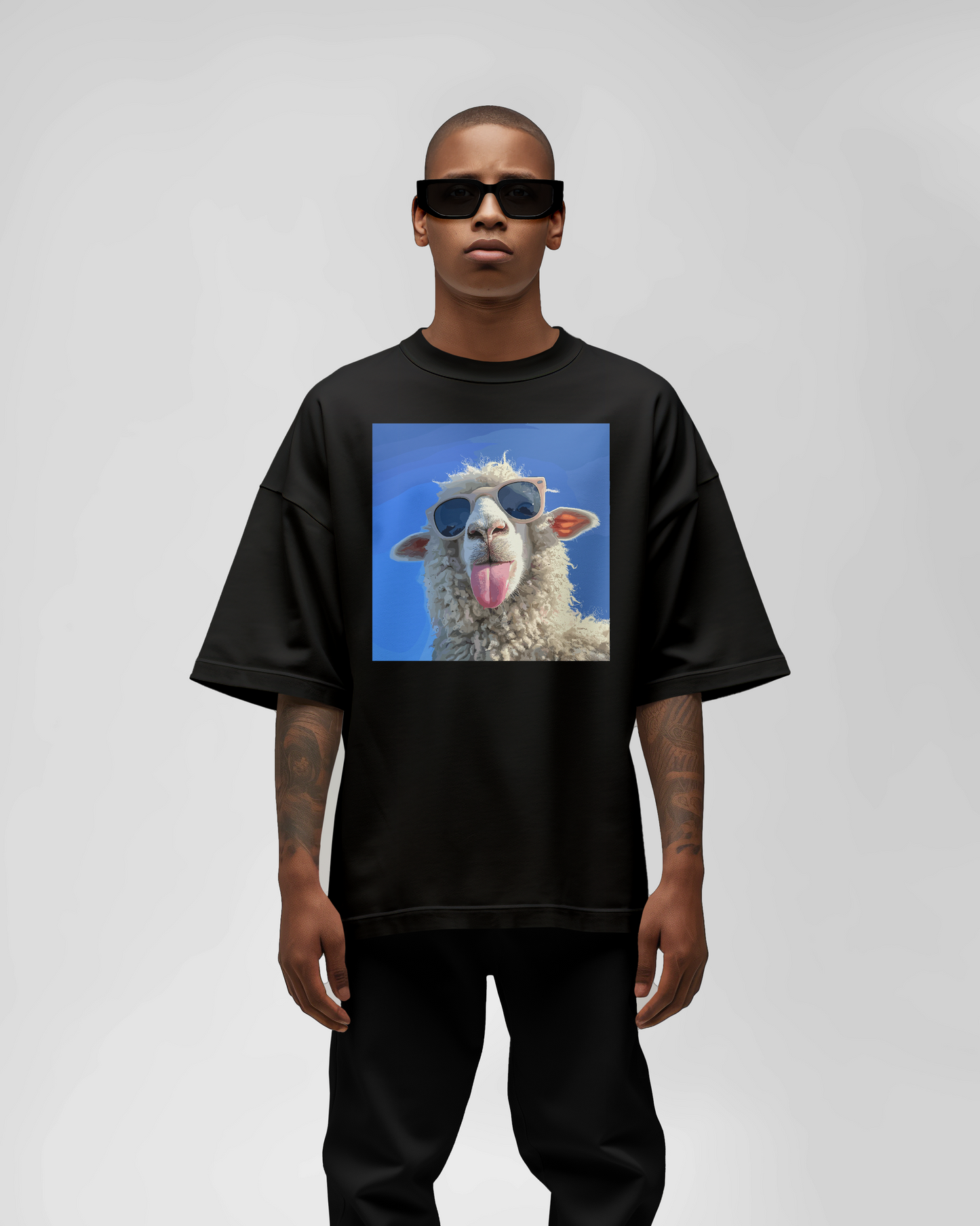 PRDGY BORN TO POST Front Oversized T-Shirt