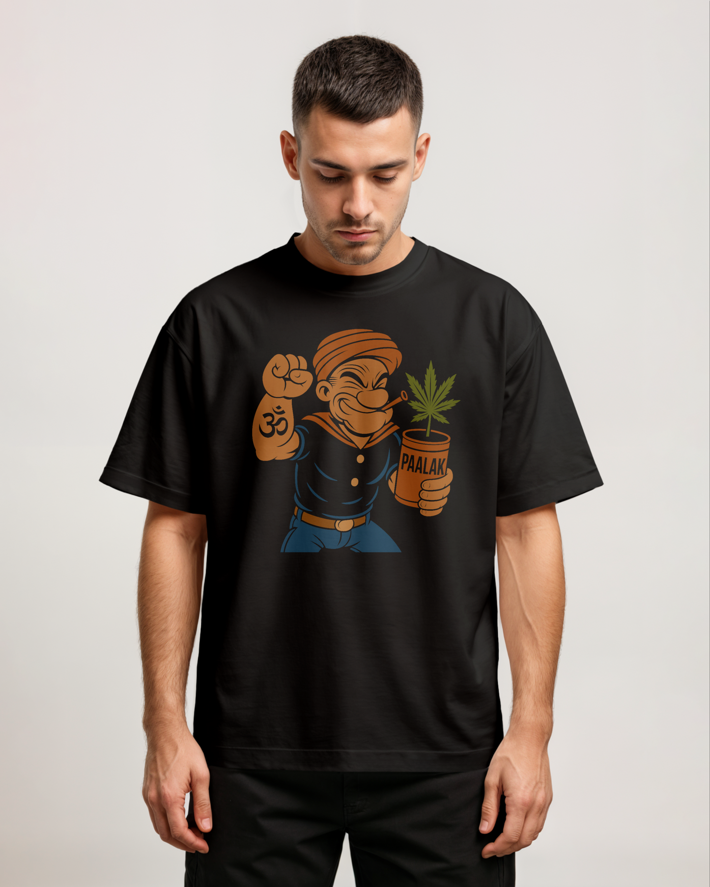 Popo The Organic Man Front Oversized T-Shirt