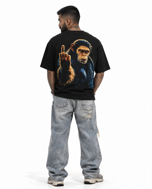Chimp Gesture Oversized T-shirt