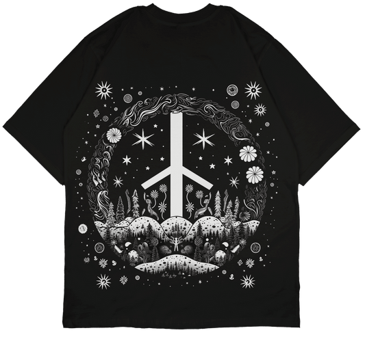 "Let there be Peace" Back Print Oversized T-shirt - PRDGY