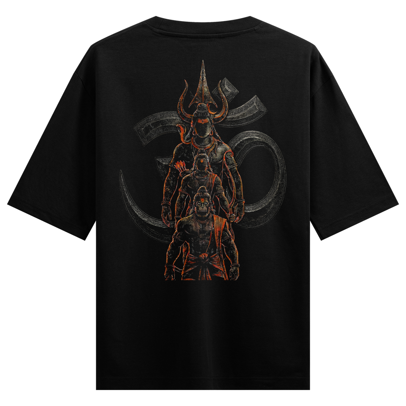 Om Guardians Oversized T-Shirt by PRDGY — graphic of the mystical Shiva deity, spiritual design