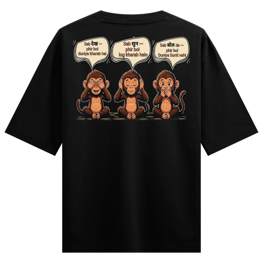 PRDGY Sabko Pata Hai Oversized T-Shirt