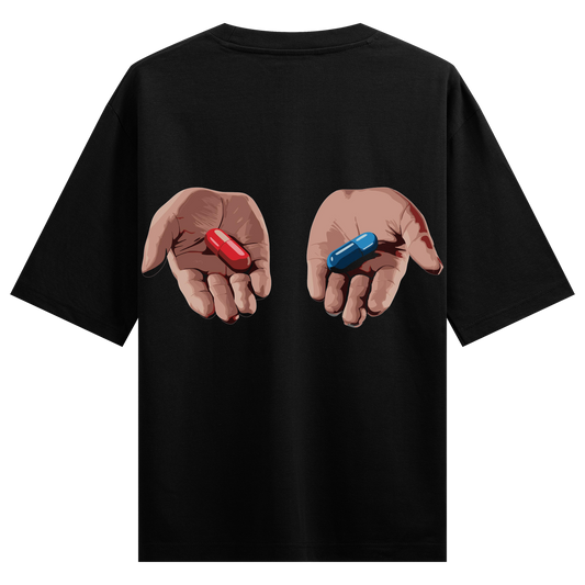 Red Pill Blue Pill Oversized T-Shirt