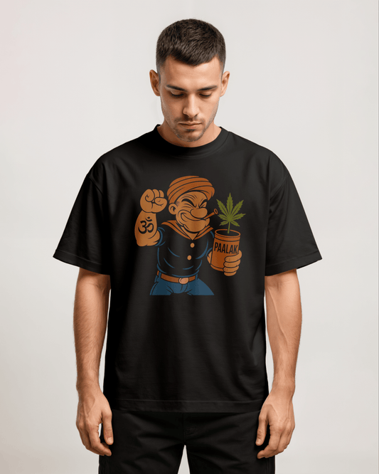 Popo The Organic Man Front Oversized T-Shirt - PRDGY
