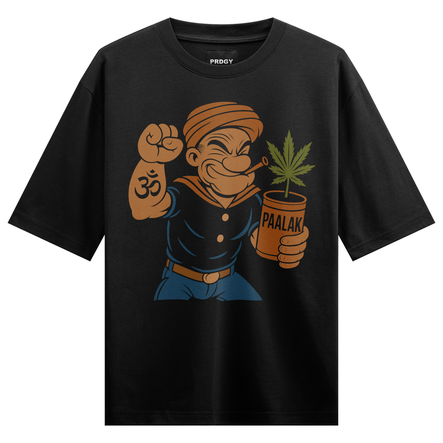 Popo The Organic Man Front Oversized T-Shirt - PRDGY