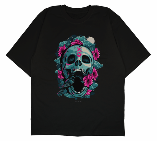 PRDGY Aesthetic Skull Oversized T-shirt - PRDGY