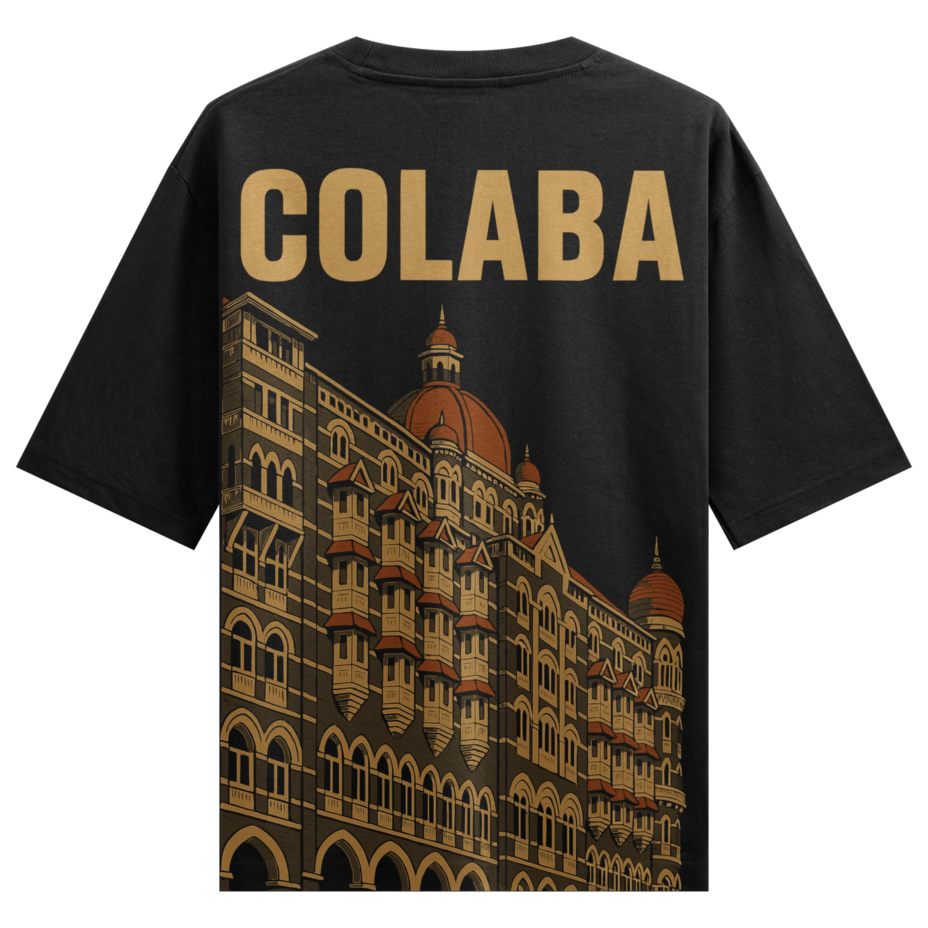 Taj Mahal Palace Hotel artwork on PRDGY oversized t-shirt