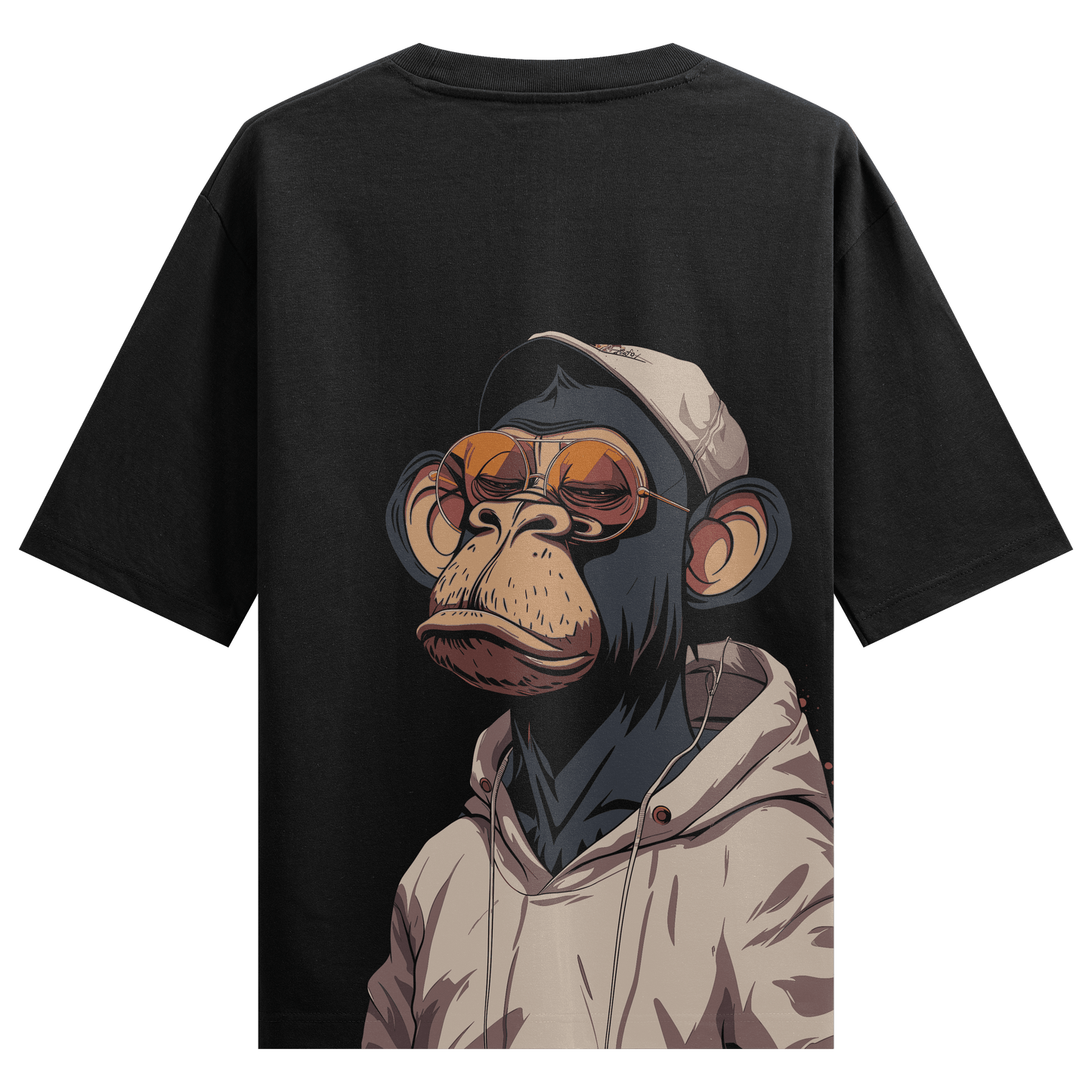 PRDGY Bored Ape 2 Back Print Oversized T-Shirt - PRDGY