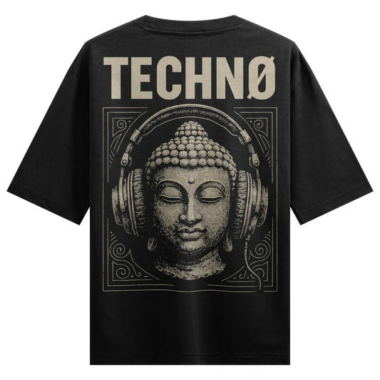 PRDGY Buddha Dropped the Beat Oversized T-Shirt - PRDGY