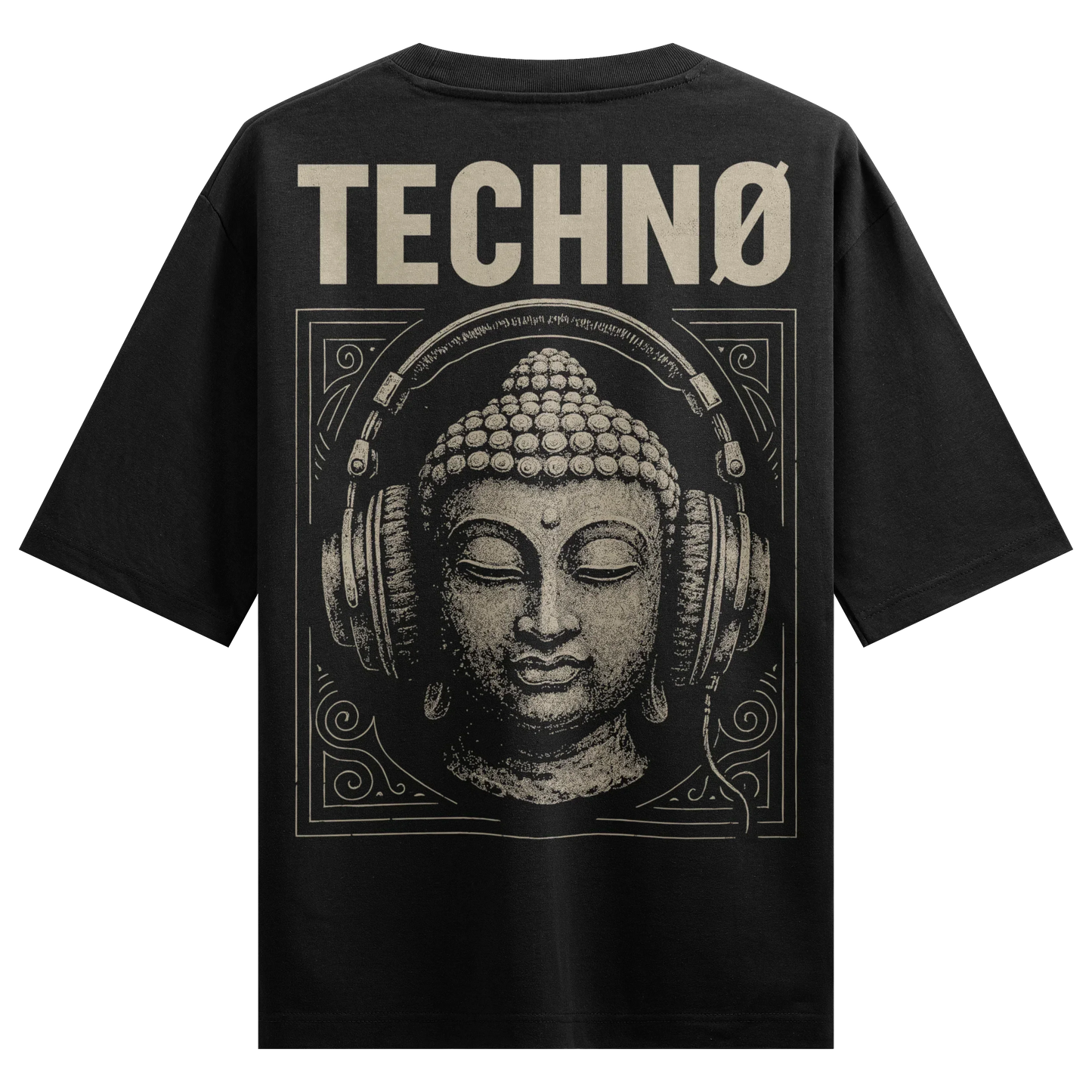 PRDGY Buddha Dropped the Beat Oversized T-Shirt - PRDGY