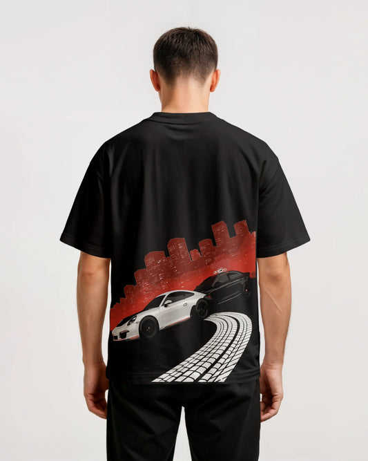 PRDGY City Escape Oversized T-Shirt back - PRDGY