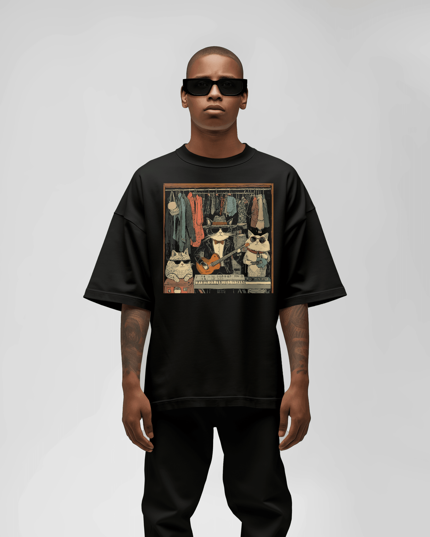 Prdgy Closet Concert Front Oversized T-Shirt - PRDGY