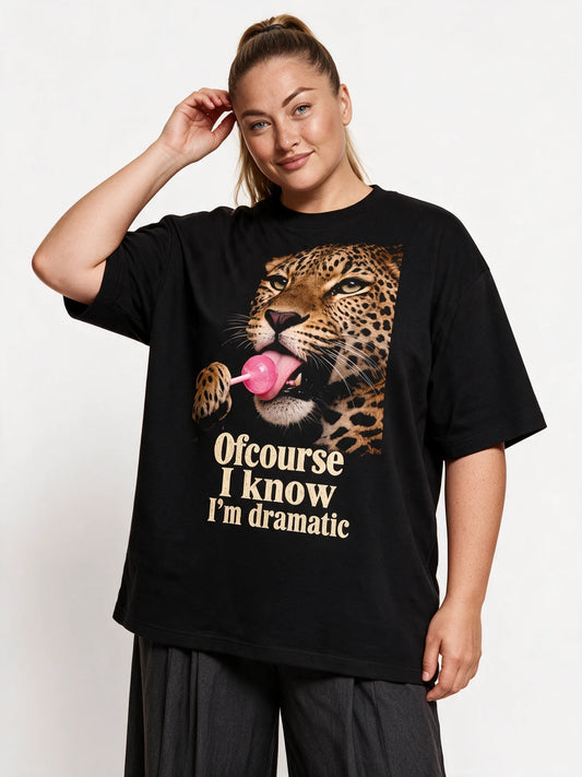 Dramatic By Nature Oversized t-shirt — main view