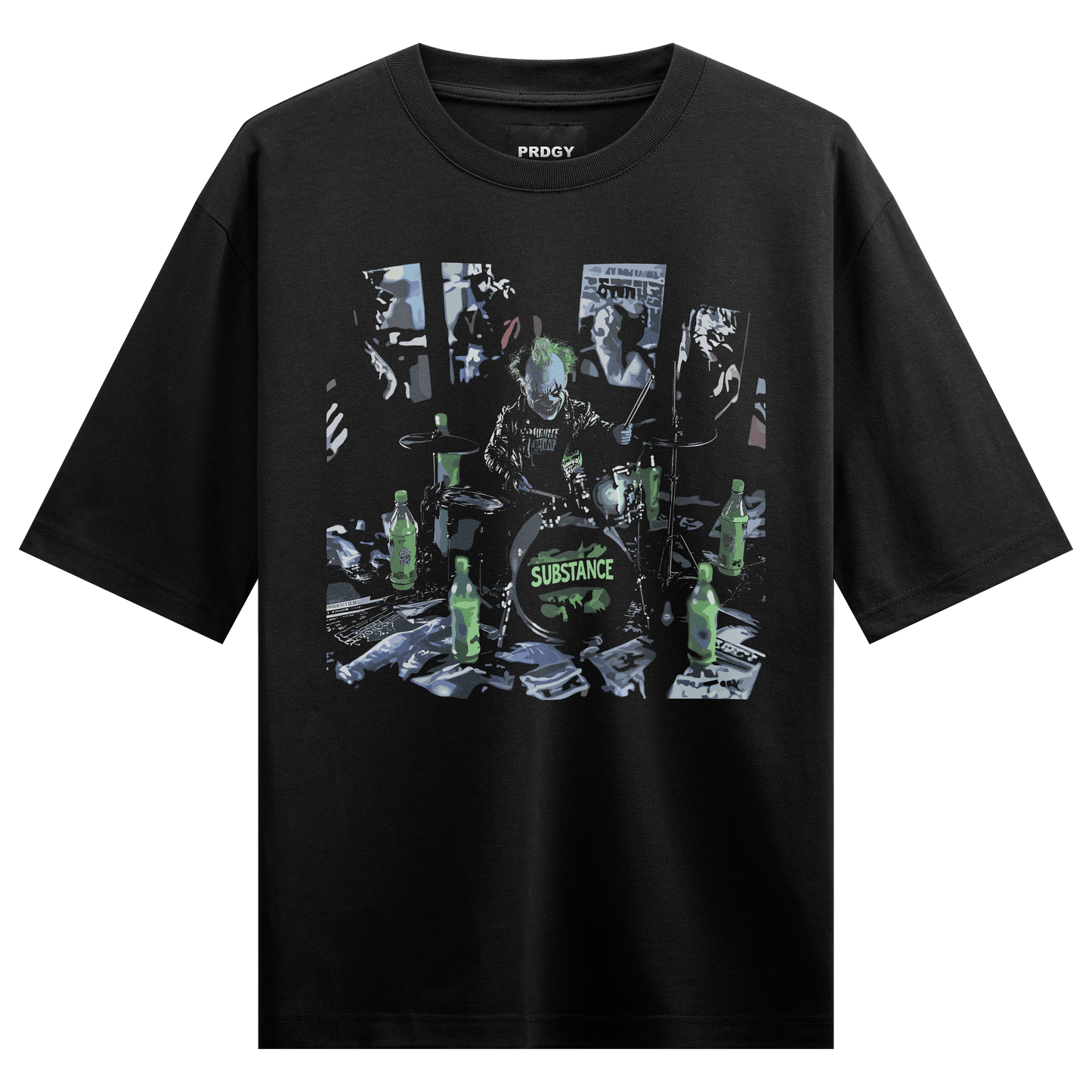 Prdgy Drummer Front Oversized T-Shirt - PRDGY
