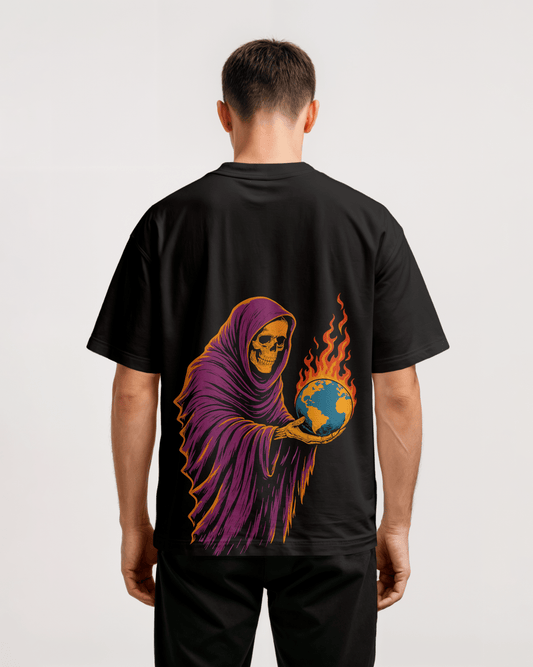Prdgy Global Yamraaj Back Oversized T-Shirt - PRDGY