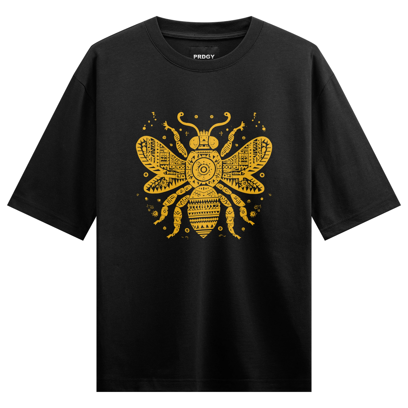 Bee artwork on PRDGY oversized t-shirt