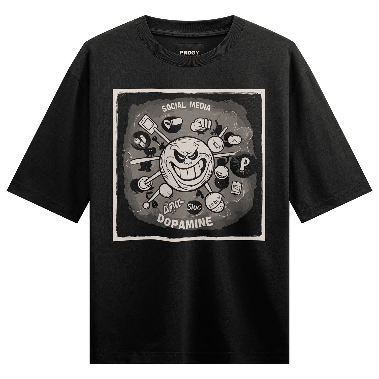 Prdgy Hypnotic Front Oversized T-Shirt - PRDGY