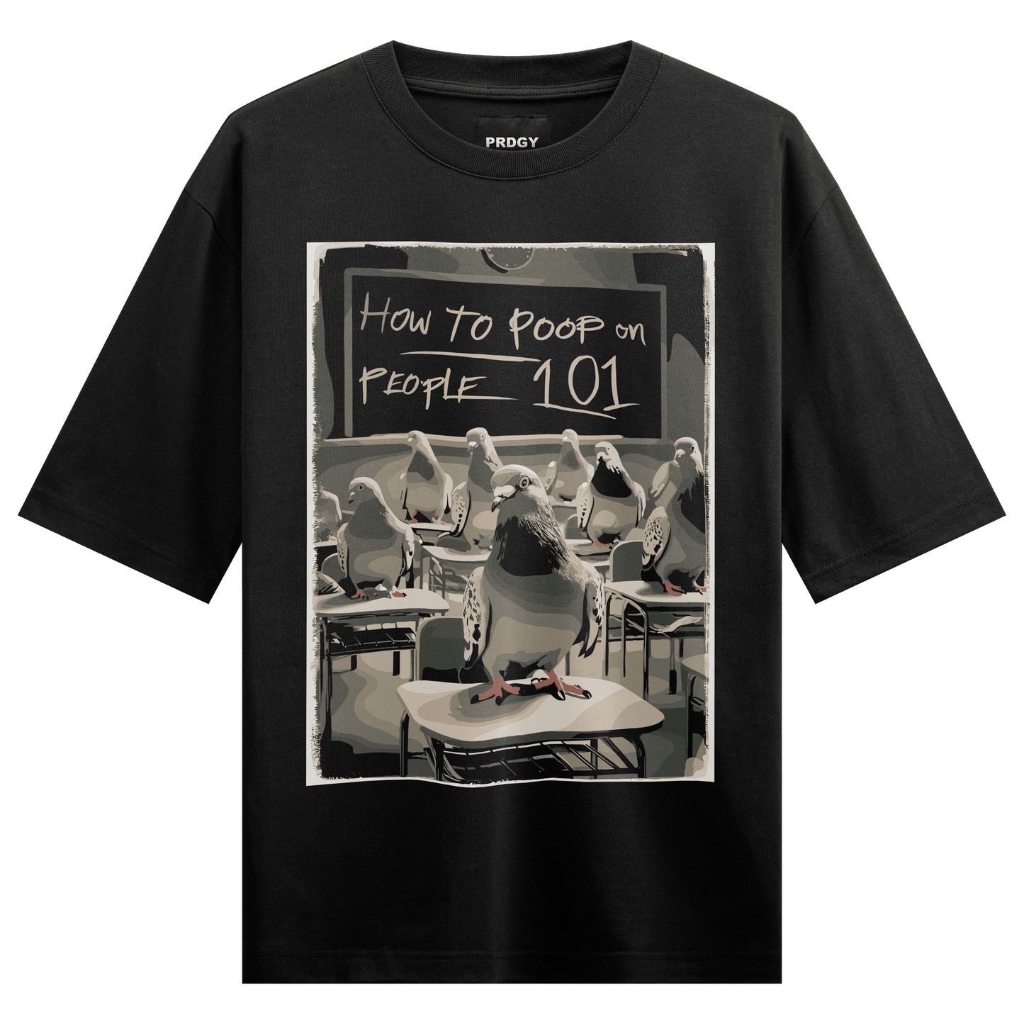 Prdgy Kabootar Front Oversized T-Shirt - PRDGY