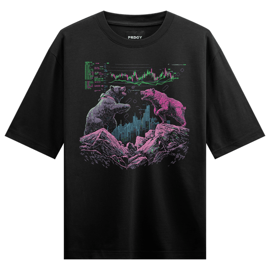 Prdgy Market Mayhem Front Oversized T-Shirt - PRDGY