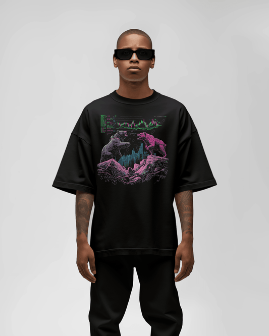 Prdgy Market Mayhem Front Oversized T-Shirt - PRDGY