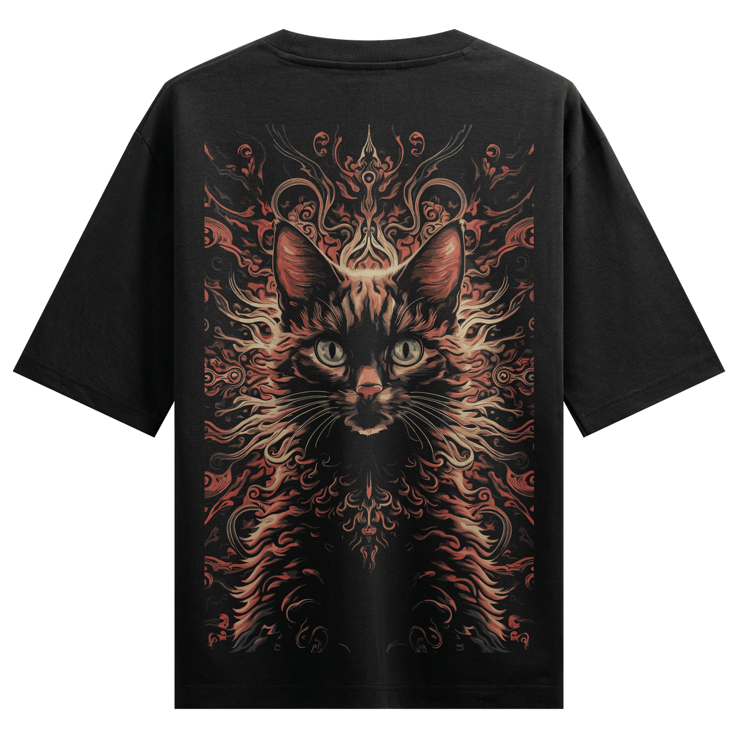 Prdgy Meowllusion Back Oversized T-Shirt - PRDGY