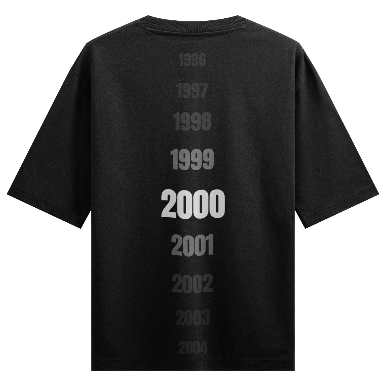Years artwork on PRDGY oversized t-shirt