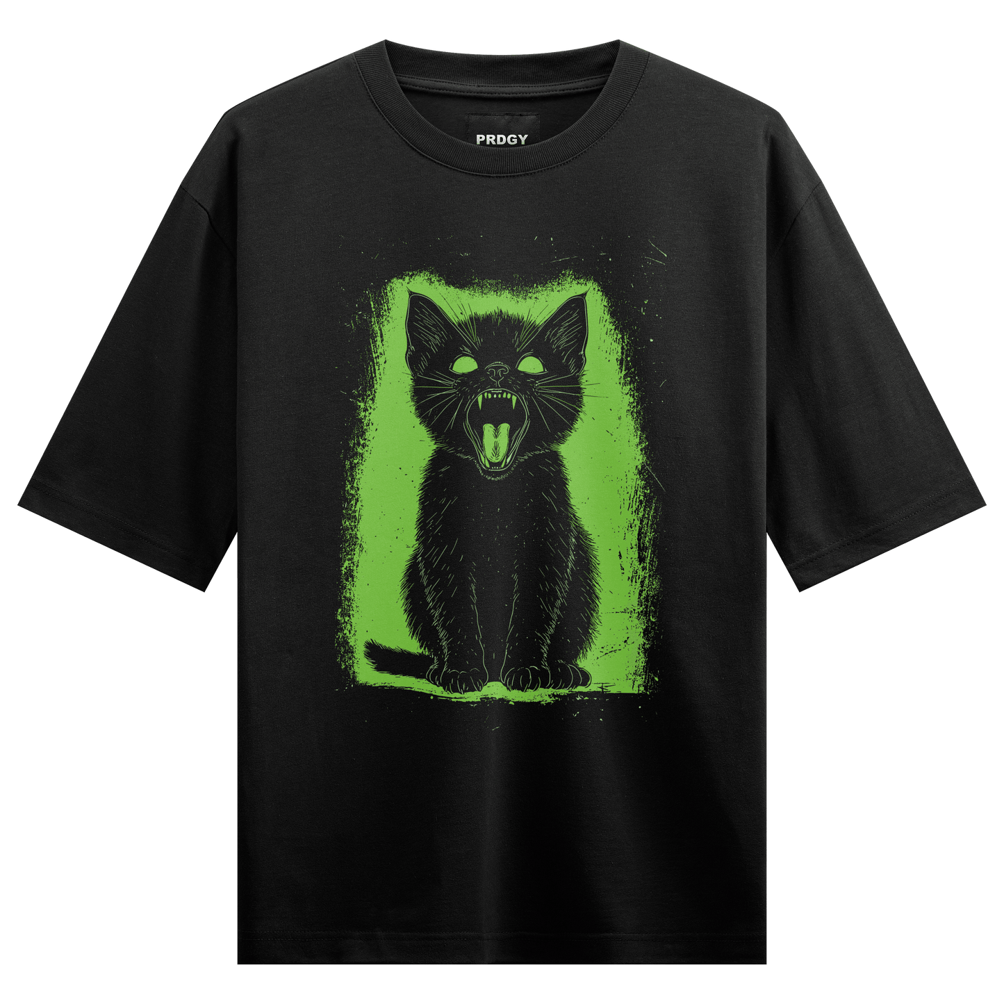 Prdgy Neon Hiss Front Oversized T-Shirt - PRDGY