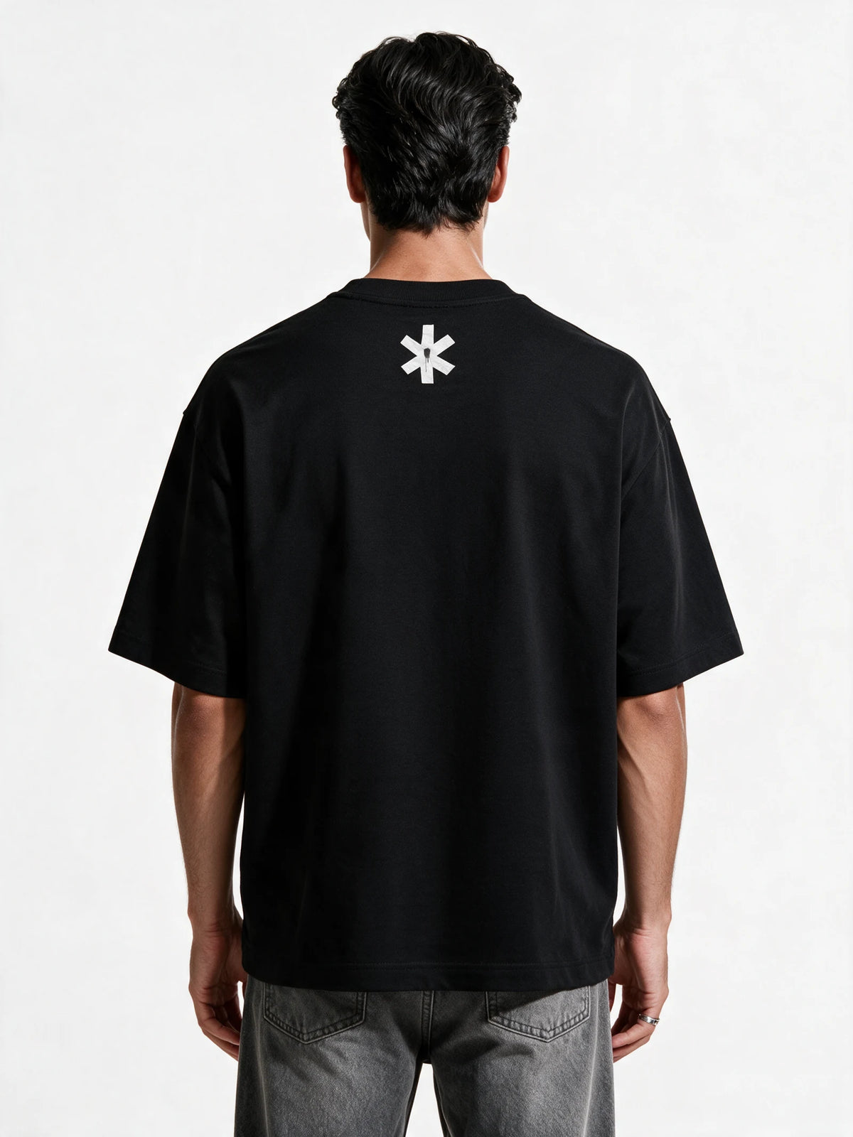 PRDGY Not in mood Oversized T-shirt — back view of T-shirt