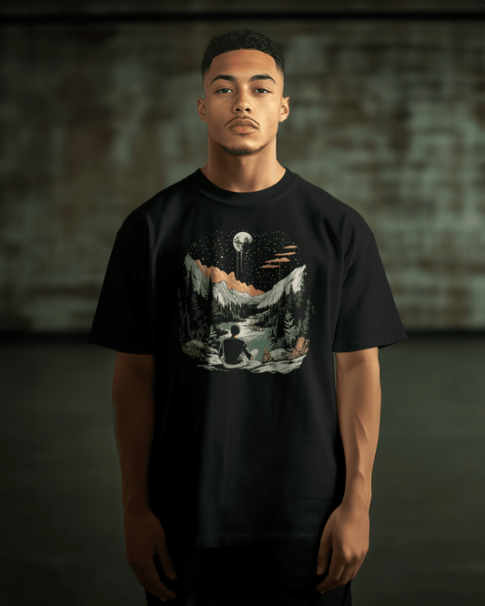 Prdgy NOT LOST, JUST FAR Front Oversized T-Shirt - PRDGY