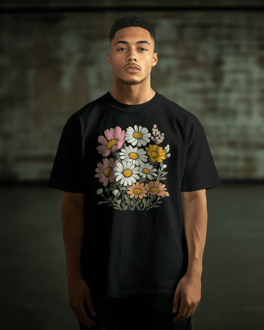 Prdgy Petals & Power Front Oversized T-Shirt - PRDGY