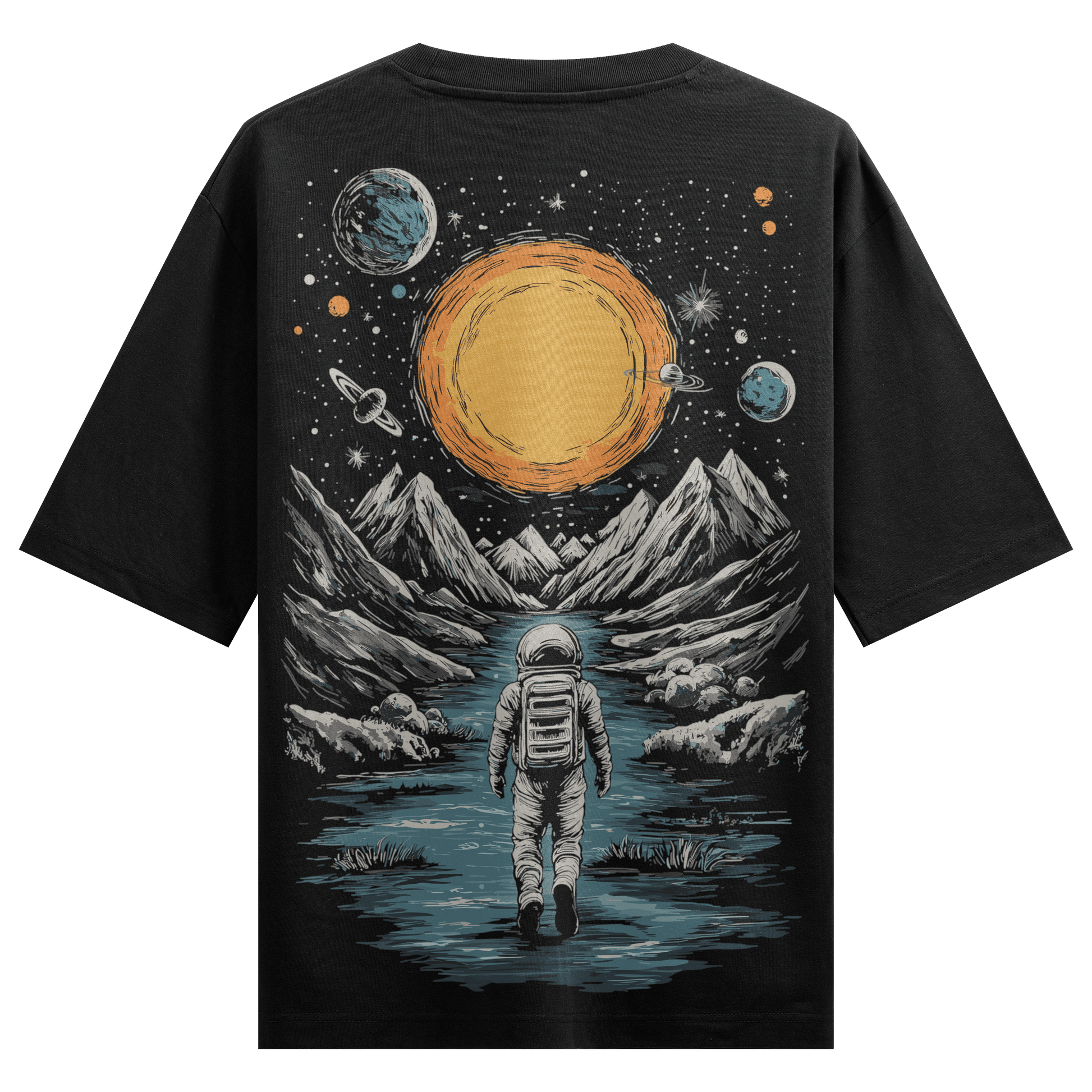 Prdgy PLANET EXILE Back Oversized T-Shirt - PRDGY