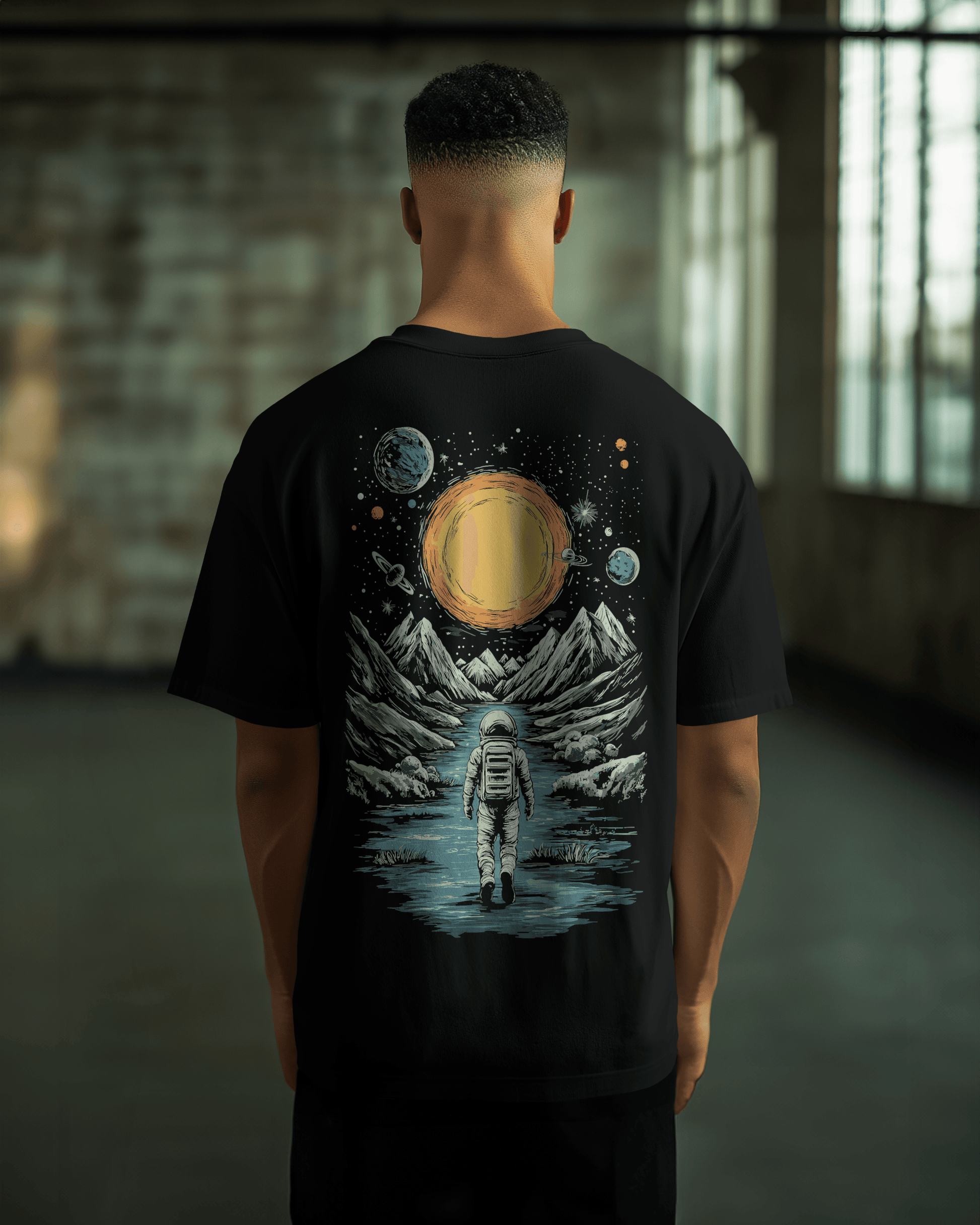 Prdgy PLANET EXILE Back Oversized T-Shirt - PRDGY