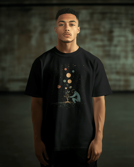 Prdgy ROOTED IN STARS Front Oversized T-Shirt - PRDGY
