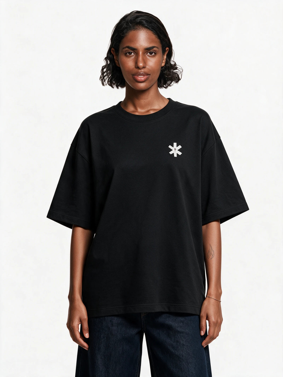 Sacred Fire Oversized T-shirt — front view of T-shirt