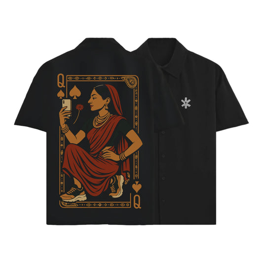 Prdgy Saree Not Sorry Oversized Half-Shirt - PRDGY