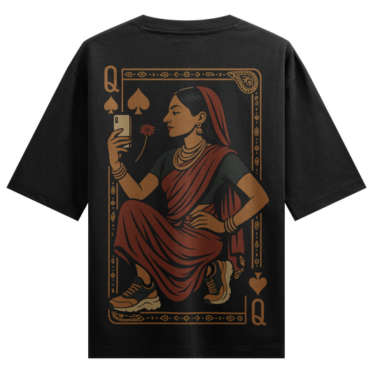 Prdgy Saree Not Sorry Oversized Tshirt - PRDGY