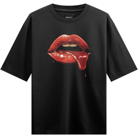 PRDGY Seductive Lip Oversized T-Shirt - PRDGY