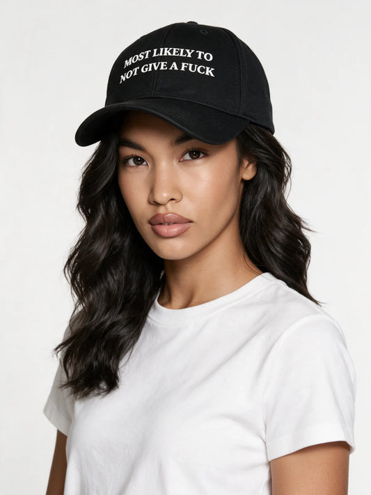 PRDGY Apathy Statement Cap — front model view