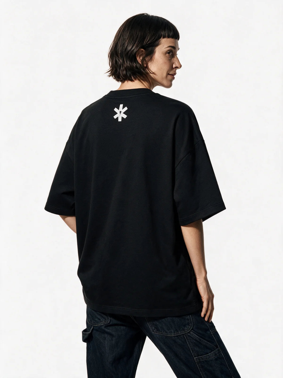 PRDGY Lost Hope Oversized T-shirt — opposite-side model view