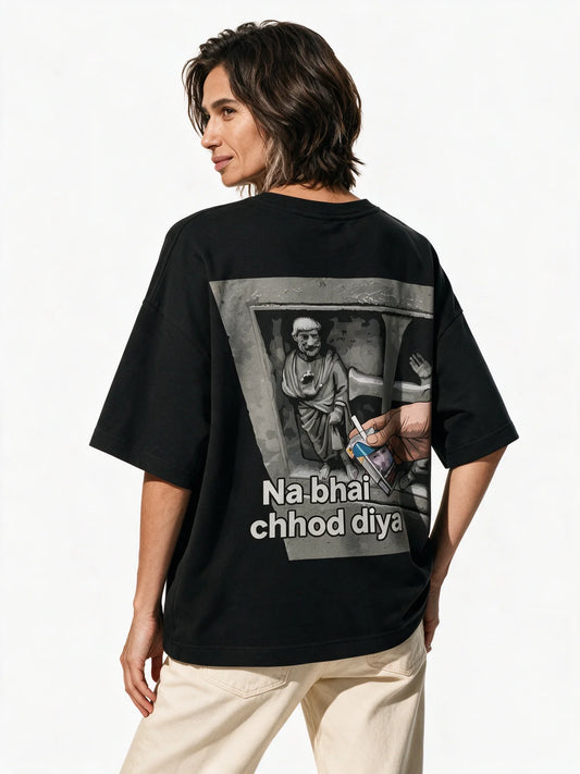 PRDGY No Ciggi Oversized T-Shirt — back model view