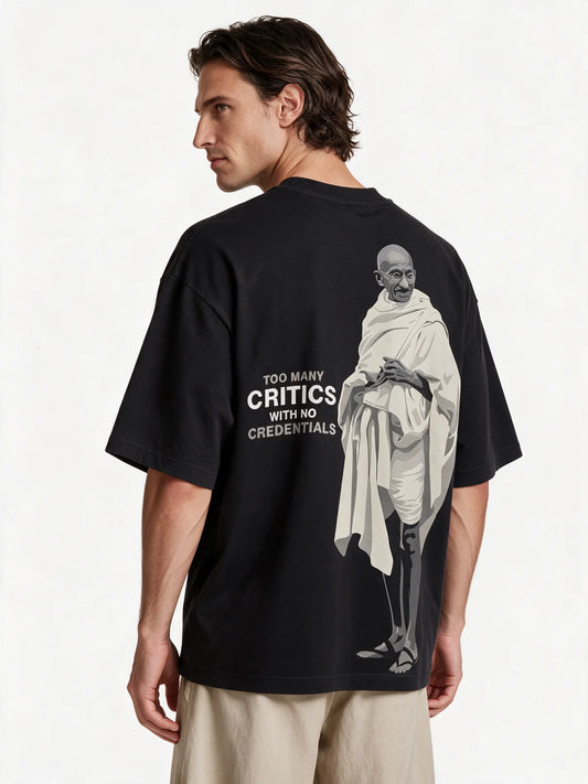 PRDGY Mohan Ji Oversized T-Shirt — back model view