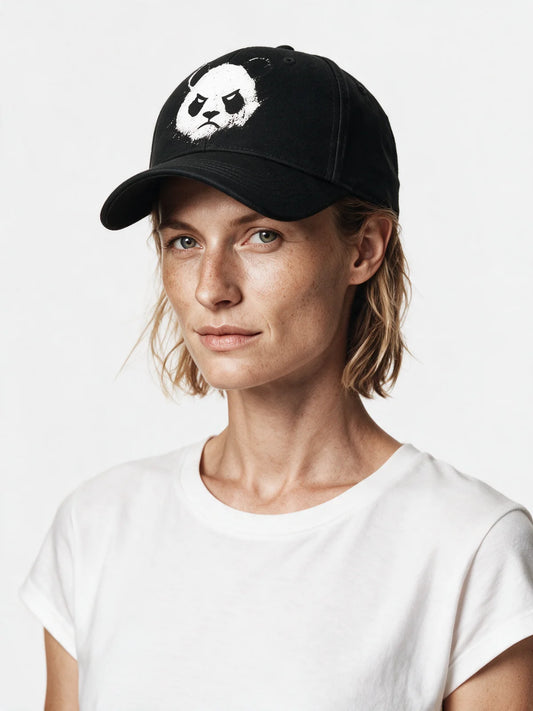 PRDGY Angry Panda Cap — front model view