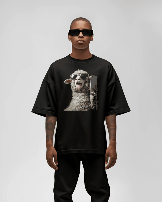 Prdgy Sheepfluencer Front Oversized T-Shirt - PRDGY