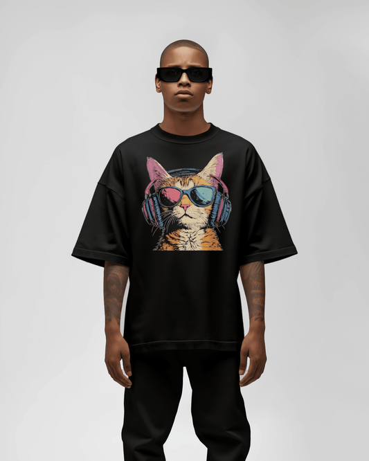 PRDGY Silent Party Front Oversized T-Shirt - PRDGY