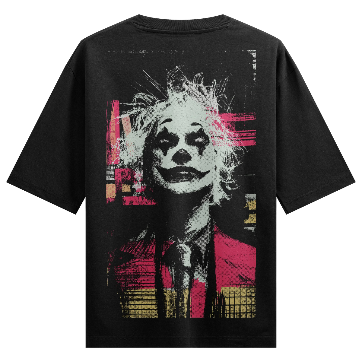 Joker artwork on PRDGY oversized t-shirt