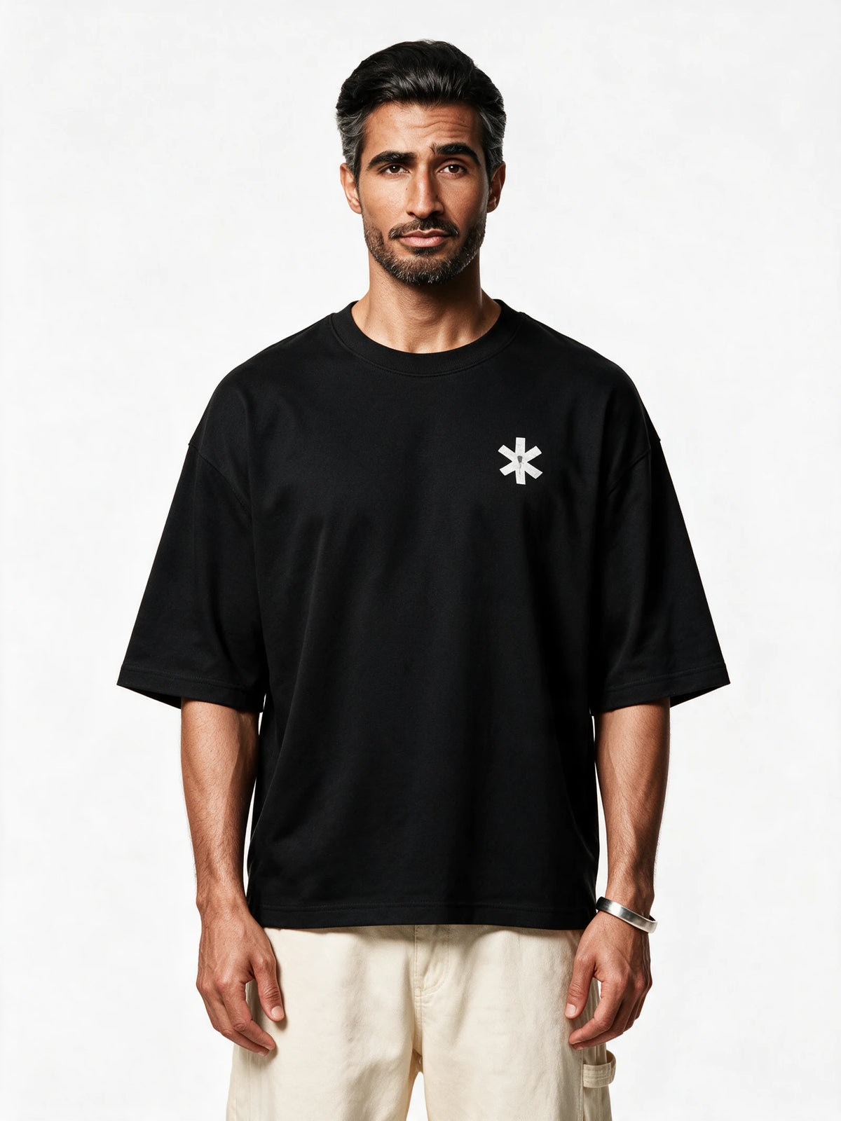 PRDGY Sudarshan Oversized T-Shirt — front view of T-shirt